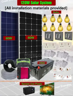 120W Solar System / Full Kit