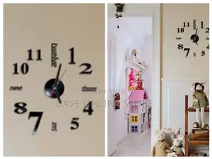 Small Size Wall Clock With 3D Effect