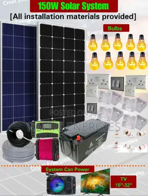 150W Solar System / Full Kit