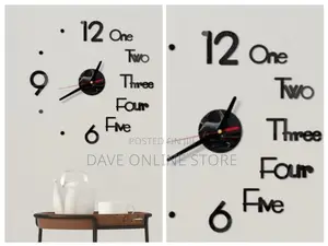 3D Wall Clock Mirror Wall Stickers