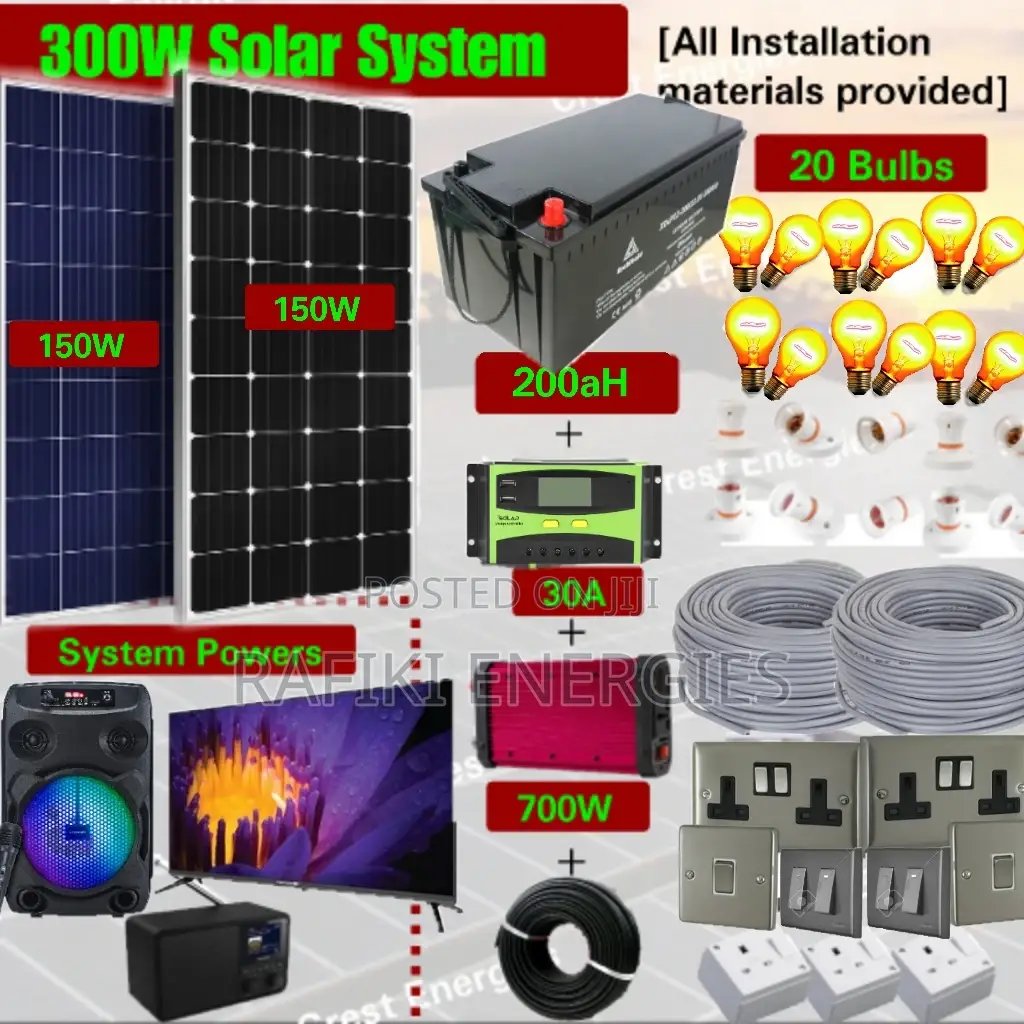 300W Solar System / Full Kit