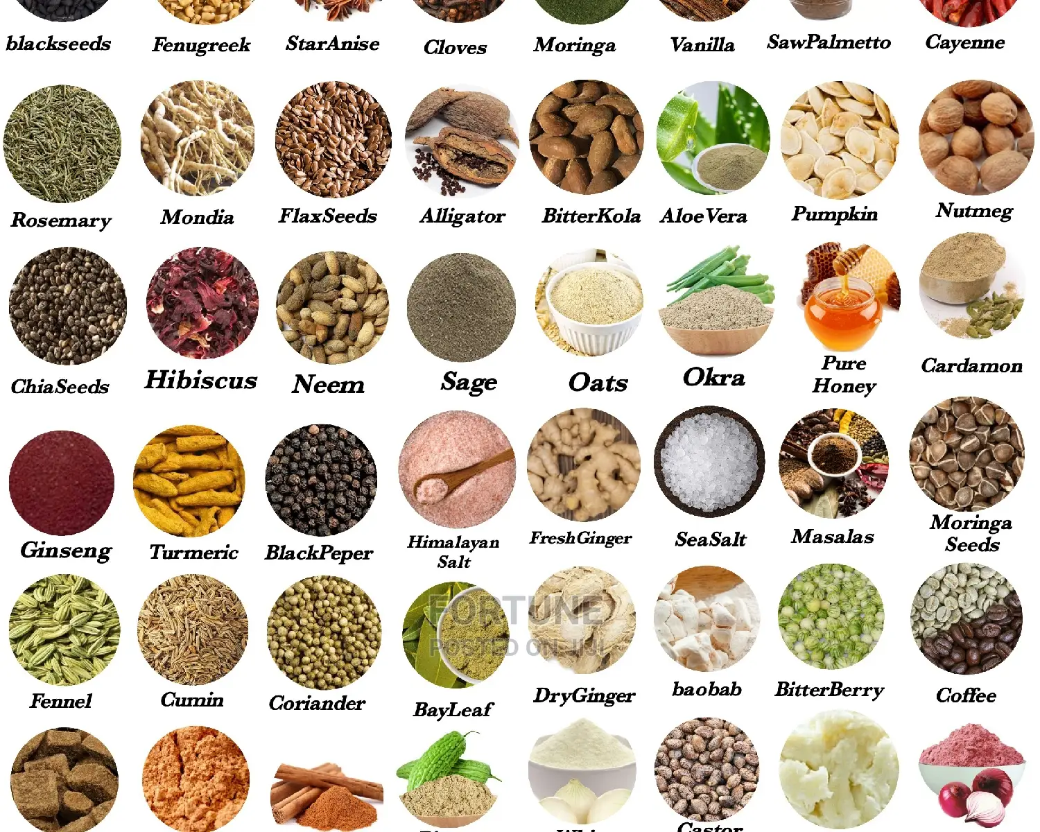Pure Spices/Herbs/Oils