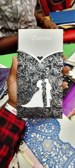Black and Silver Wedding Cards