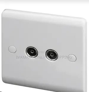 Double Tv Connector Wall Socket - Female Coaxial Connector