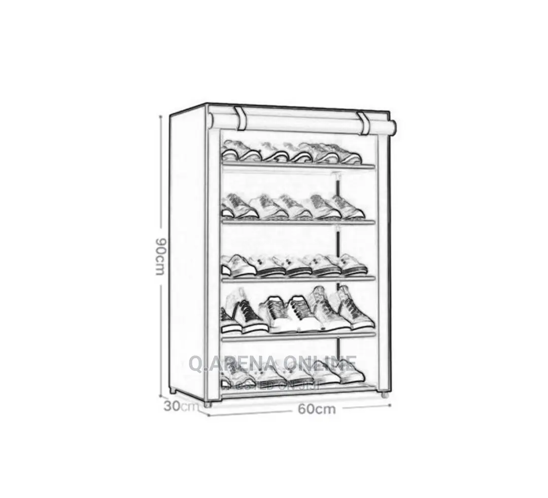 Single Row Multi-Tiers Simple Shoe Rack