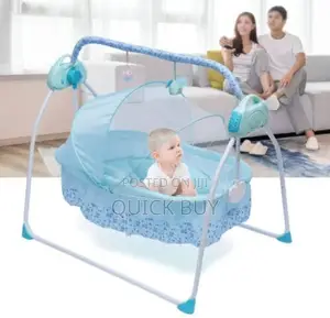 Auto Electric Swing Rocking Baby Cot Crib Craddle Bed