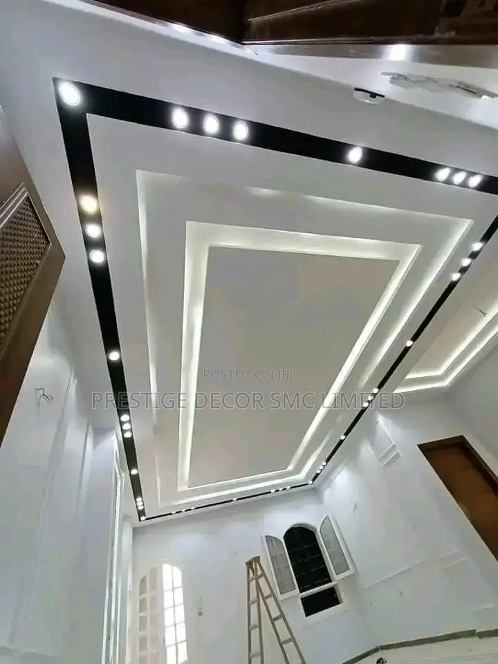 Custom-Built Gypsum Ceiling