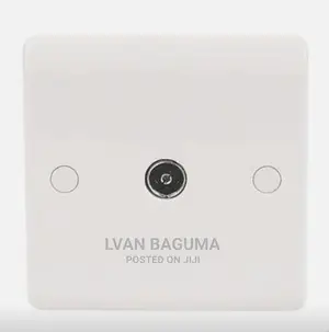 Single Tv Connector Wall Socket - Female Coaxial Connector