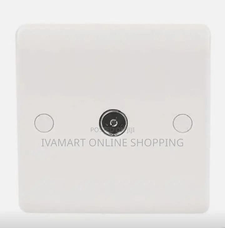 Single Tv Connector Wall Socket - Female Coaxial Connector