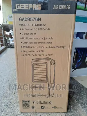 Geepas Air Cooler 20ltrs