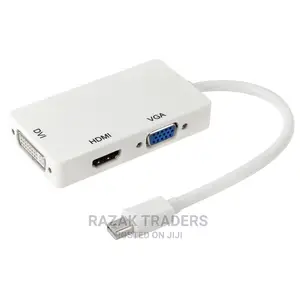 3 in 1 Mini Display Port(Thunderbolt) to HDMI/VGA/DVI.