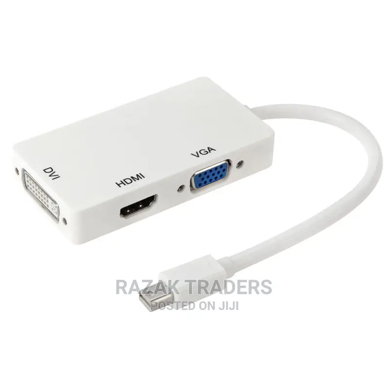 3 in 1 Mini Display Port(Thunderbolt) to HDMI/VGA/DVI.