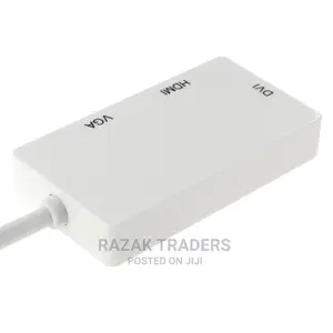 3 in 1 Mini Display Port(Thunderbolt) to HDMI/VGA/DVI.