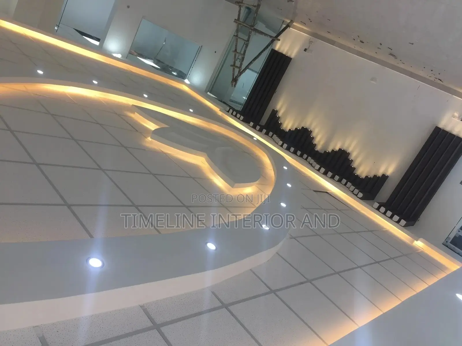 Reception Gypsum Ceiling and Designings.