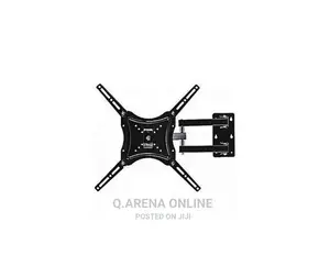Movable Rotating Tv Wall Mount Flat Pannel Upto - 55" Black