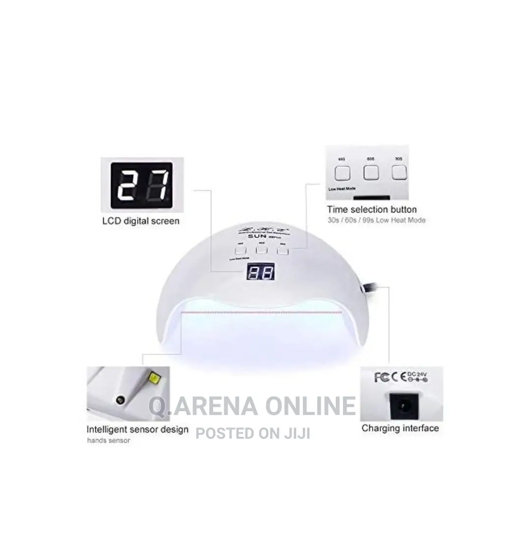 UV LED Nail Lamp Nail Dryer Polish Light - White