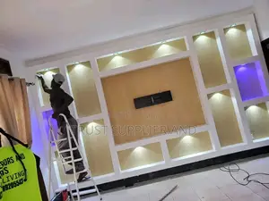 Tv Unit and Gypsum Ceiling 400