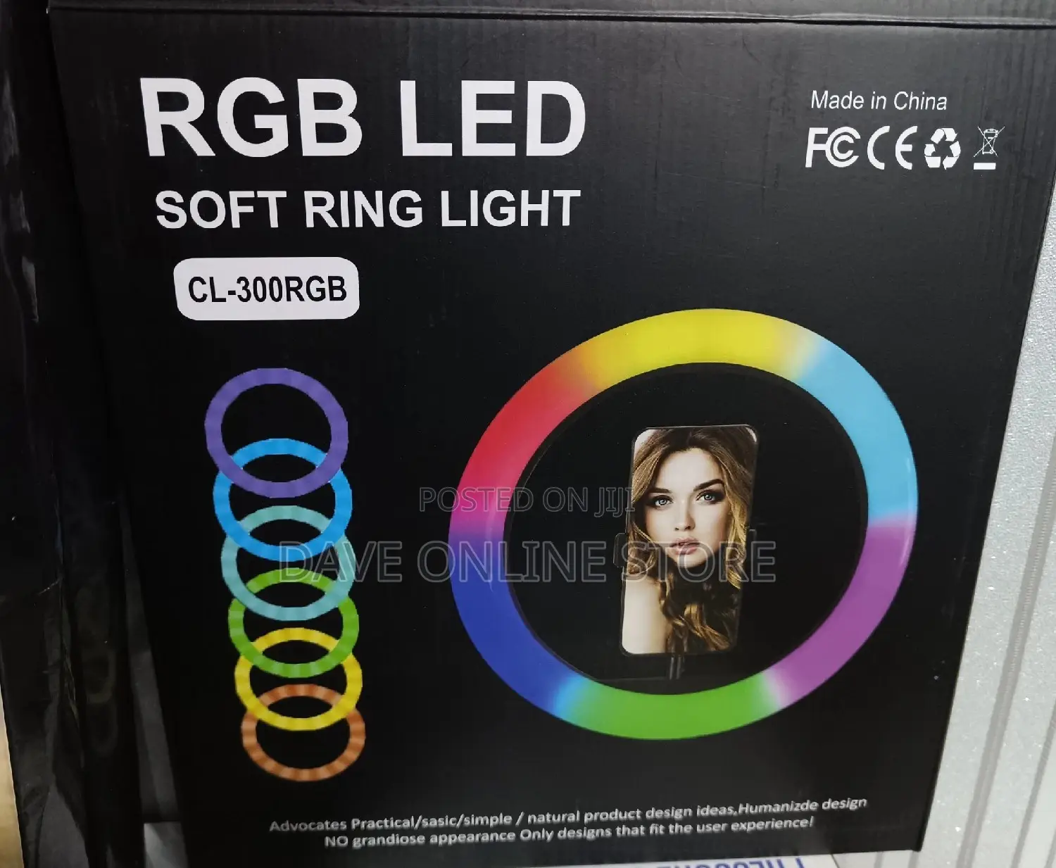 12" Coloured Rgb Led Soft Ring Light With Tripod