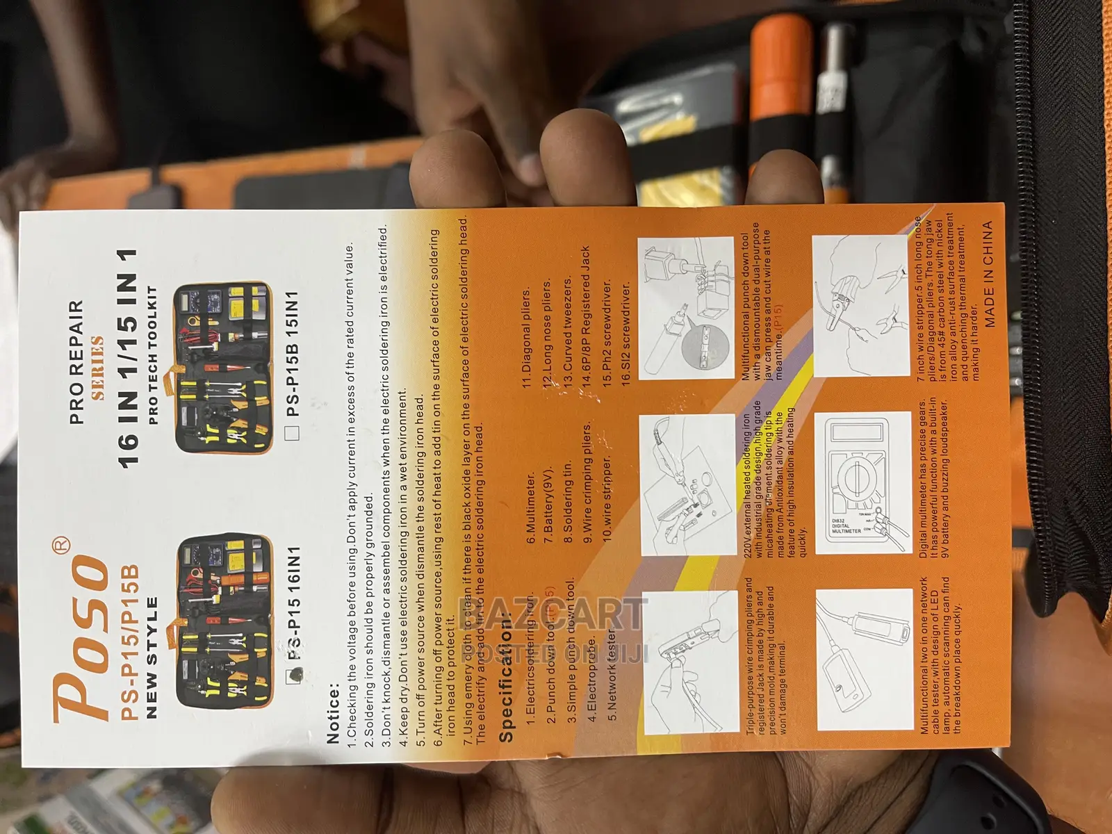 Poso Networking Toolkit - 16 in 1 With All Accessories