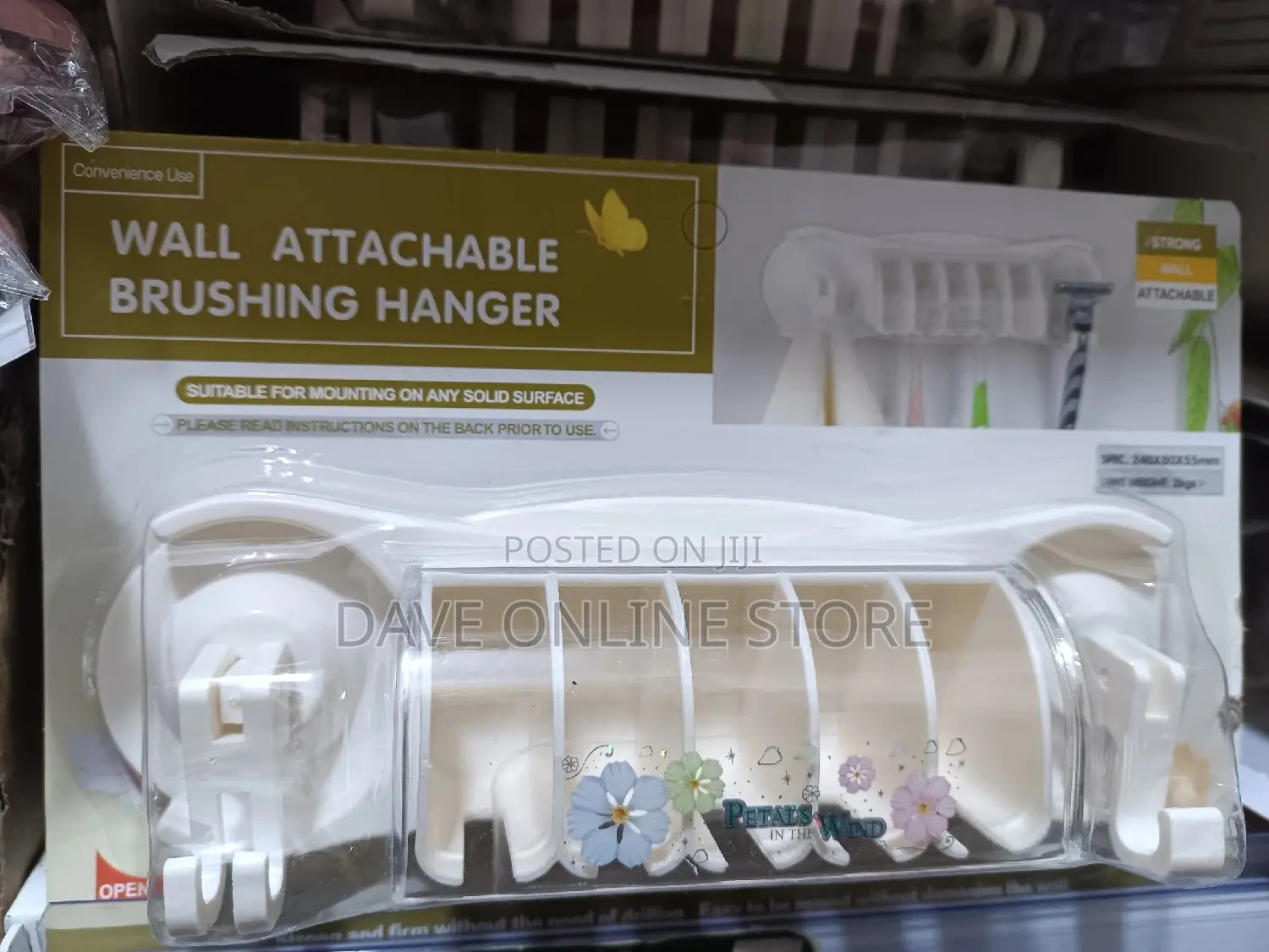 Wall Attachable Tooth Brush Holder.