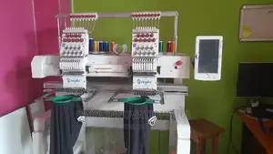 Fully Equipped Double Head Quality Embroidery Machine .