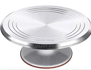 Rotating Metallic Cake Stand