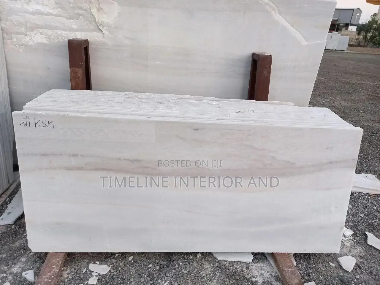 White Strip Granite and Marble.