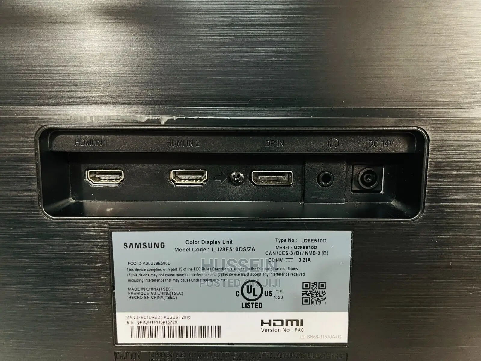 Samsung UE570 28'' UHD Monitor From USA