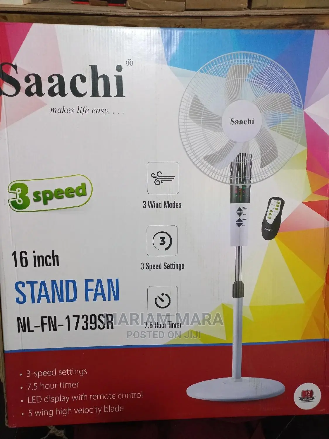 Saachi Remote Control Fan