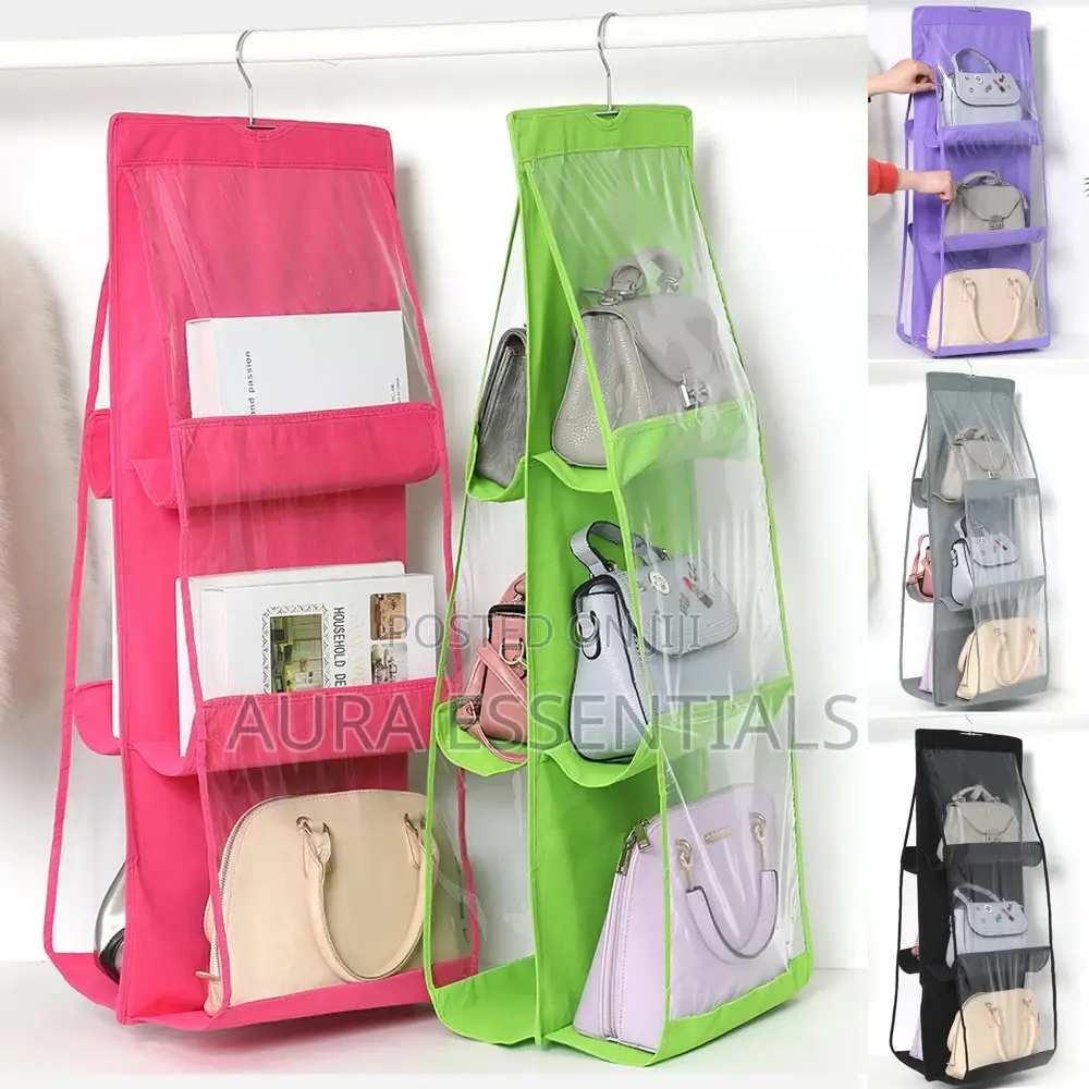 6 Pieces Hanging Storage Organizer Bag