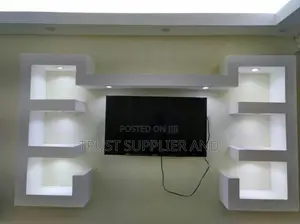 Gypsum Ceiling Simple Tv Unit