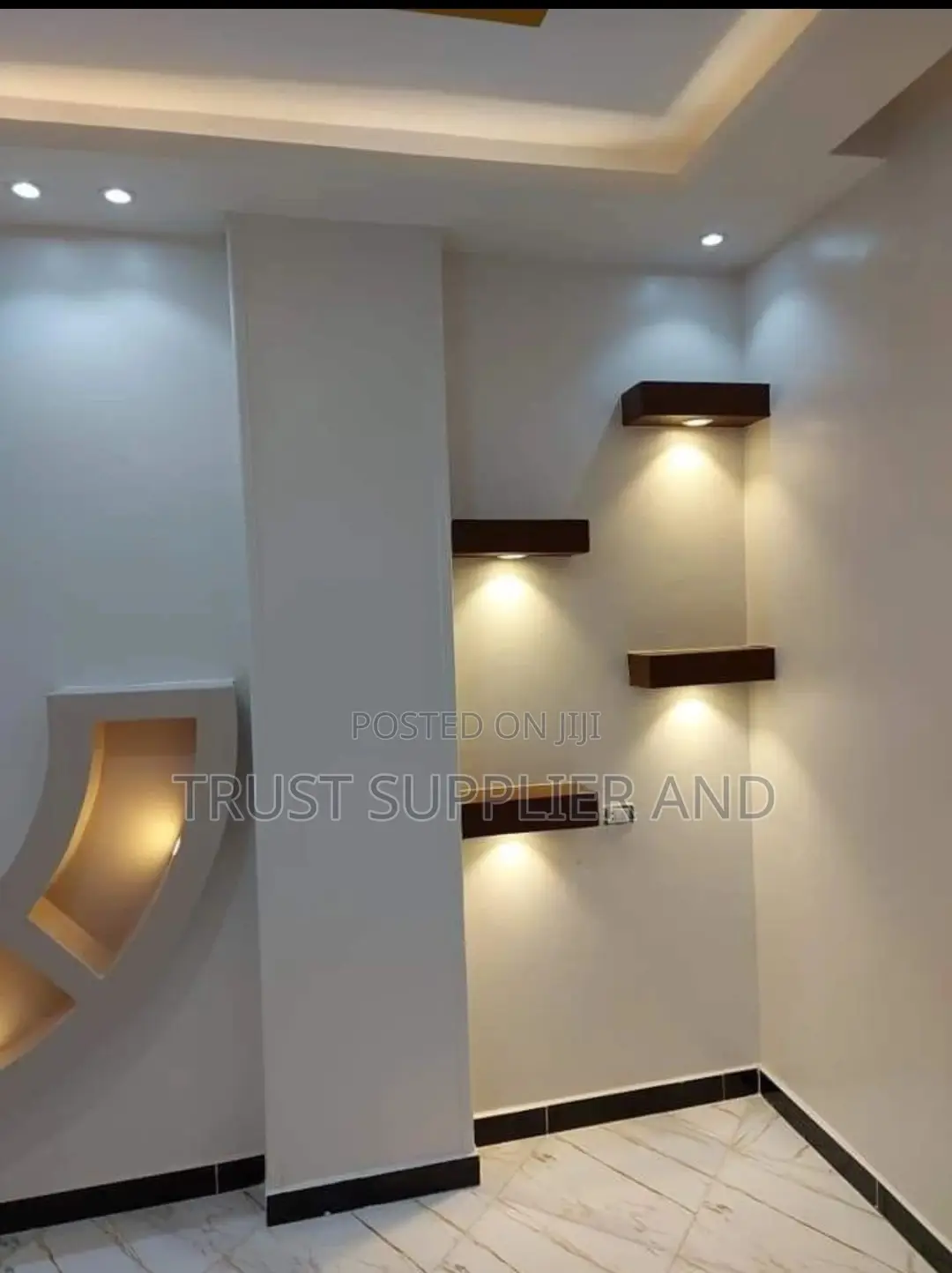 Gypsum Ceiling Simple Tv Unit