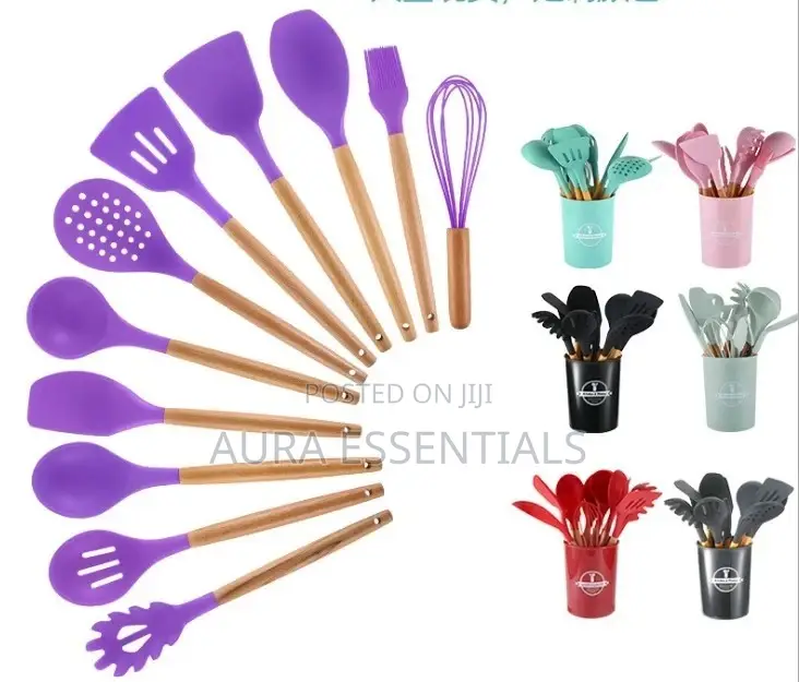 12pieces Silicone Kitchen Tool Cooking Utensils