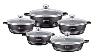 Dessini 5pieces Non-Stick Saucepan Set-Black