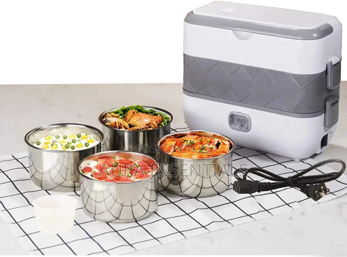 Portable Electric Lunch Box Heat Food Steamer Container