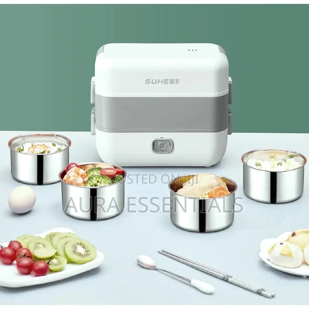 Portable Electric Lunch Box Heat Food Steamer Container