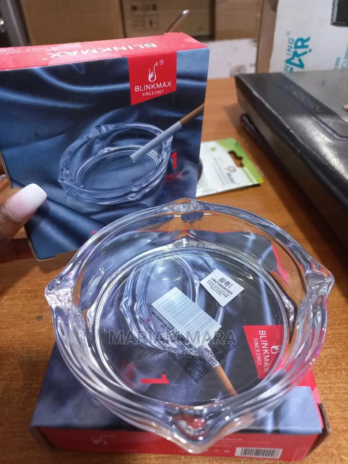 Ash Tray Made In Glass