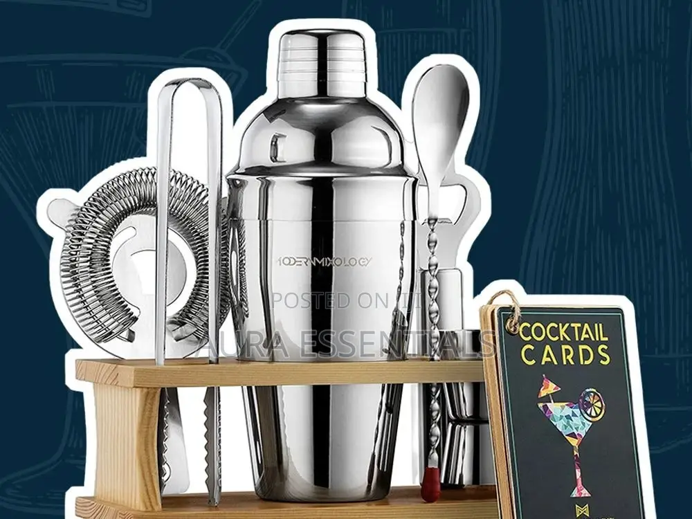 8pieces Stainless Steel Bar Cocktail Shaker Set