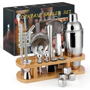 8pieces Stainless Steel Bar Cocktail Shaker Set