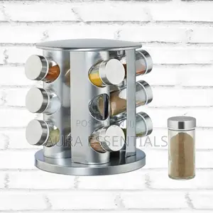 12pieces Rotating Spice Rack/Organiser