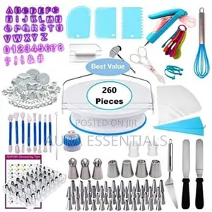 260 Pieces Cake Decorating Kit Set/ Turntable