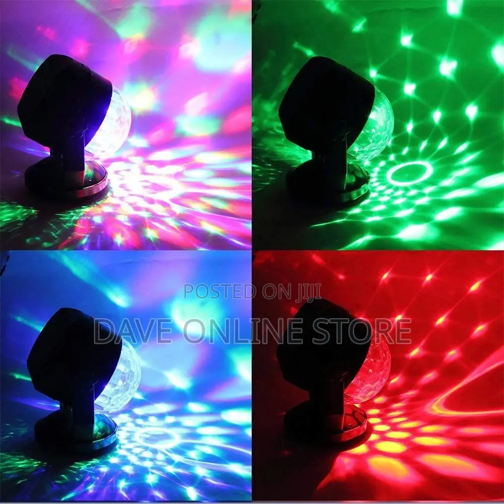 Sound Activated Disco Lights.