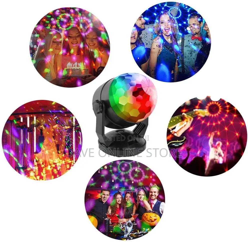 Sound Activated Disco Lights.