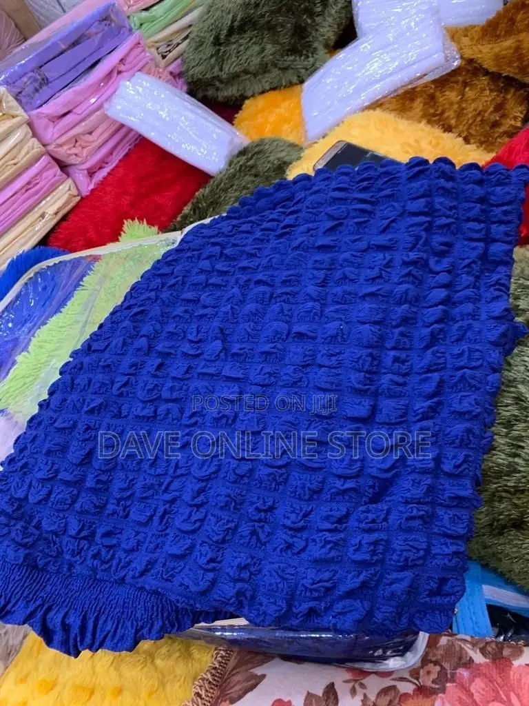 3-1-1 Blue Elastic Sofa Covers .