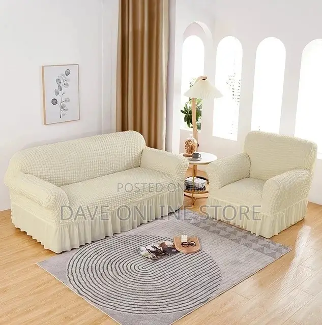 3:1:1 Cream Sofa Covers.