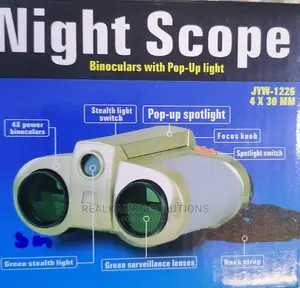 NIGHT SCOPE Binoculars Telescope With Pop-up Light 4x30mm