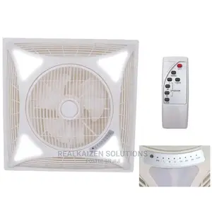ESTIA Recessed Ceiling Fan With LED Light and Remote 60x60