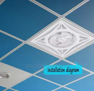 ESTIA Recessed Ceiling Fan With LED Light and Remote 60x60