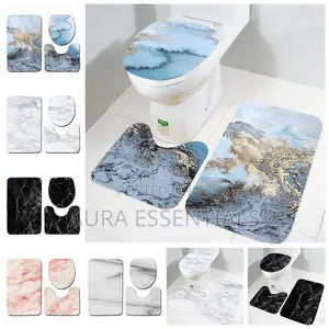 3pcs Bathroom Toilet Mats, Bathtub Mats
