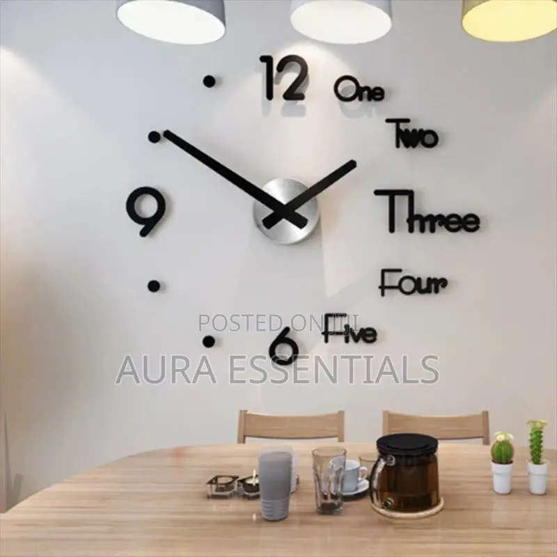 3D Classy Wall Clock